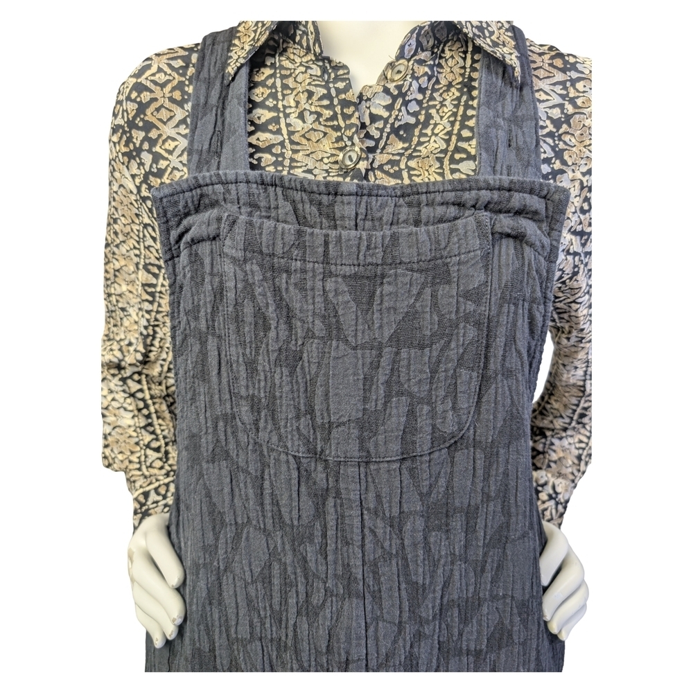 Smash + Tess x Hilary Duff Overalls Textured Black Cotton Linen  | S&T | Size XS - Picture 4 of 14